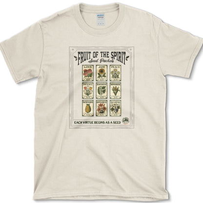 Fruit of Spirit Seed Packets T-Shirt Natural / S Physical Item
