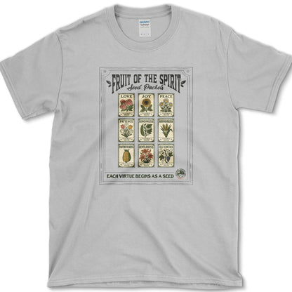Fruit of Spirit Seed Packets T-Shirt Sport Grey / S Physical Item