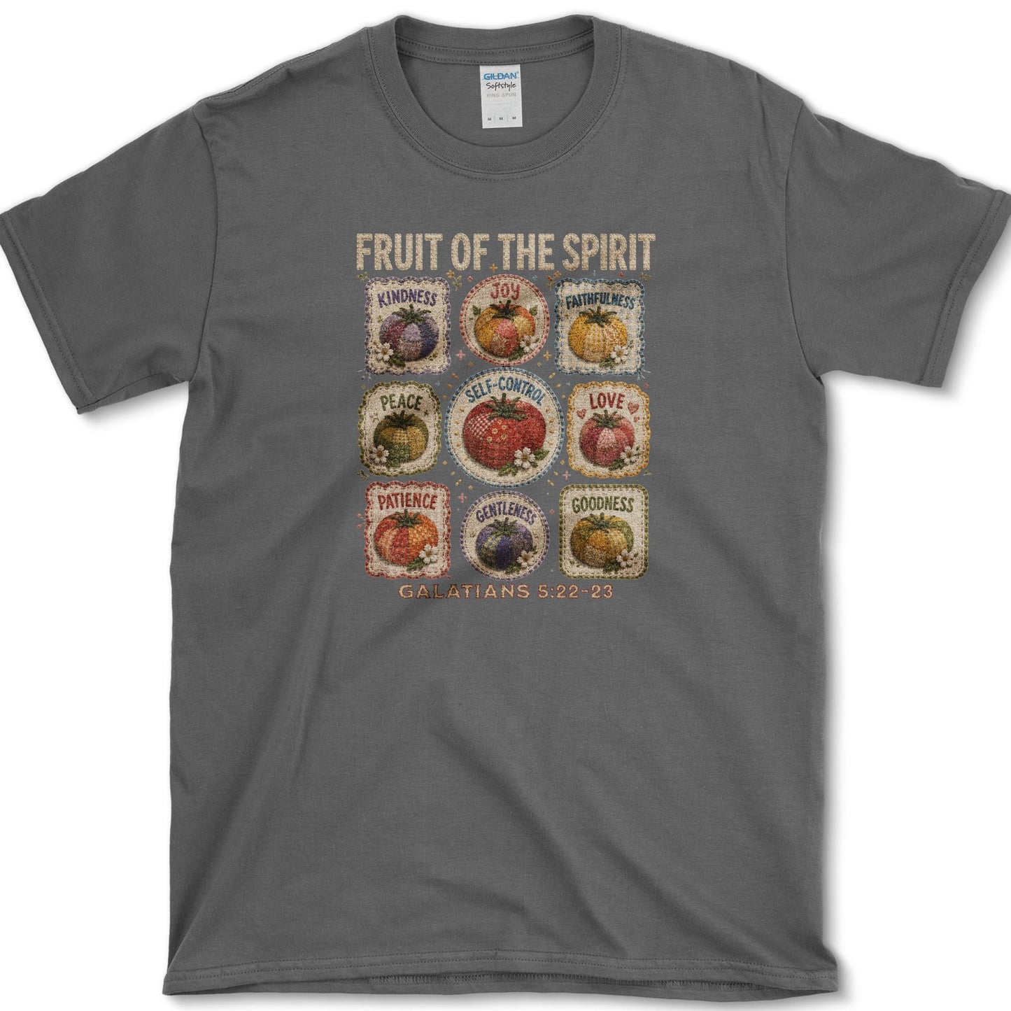 Fruit of the Spirit T-Shirt S / Dark Heather Essential Tees