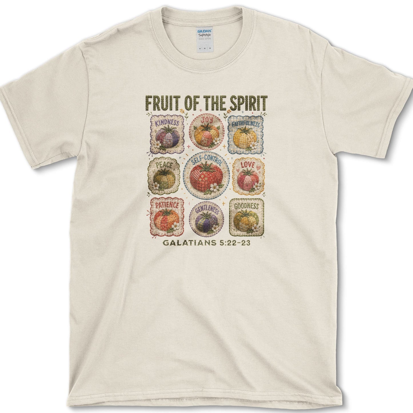 Fruit of the Spirit T-Shirt S / Natural Essential Tees