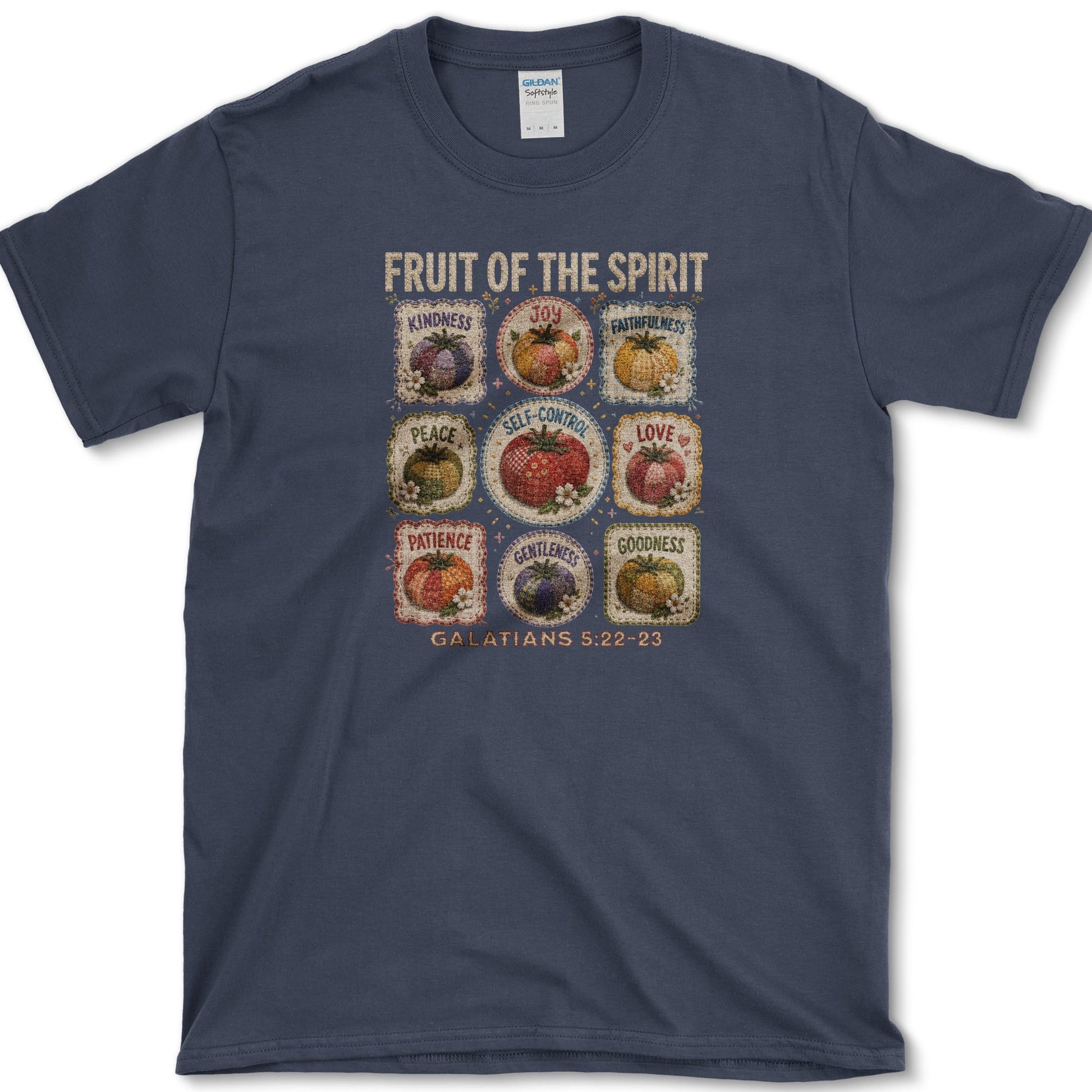 Fruit of the Spirit T-Shirt S / Navy Essential Tees