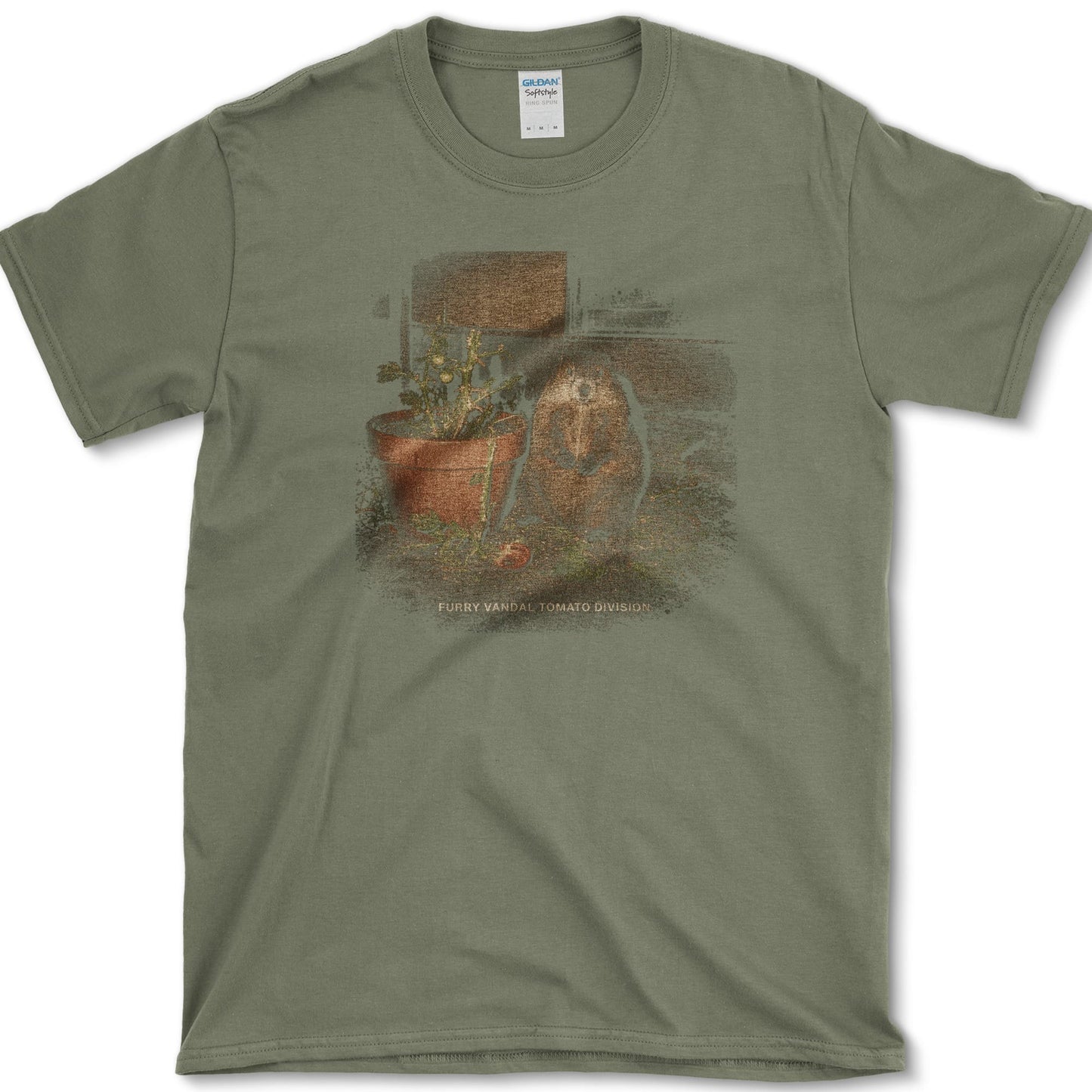 Furry Vandal T-Shirt Military Green / S Essential Tees