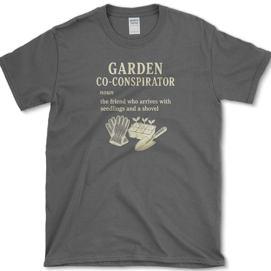 Garden Co-Conspirator T-Shirt S / Dark Heather Essential Tees
