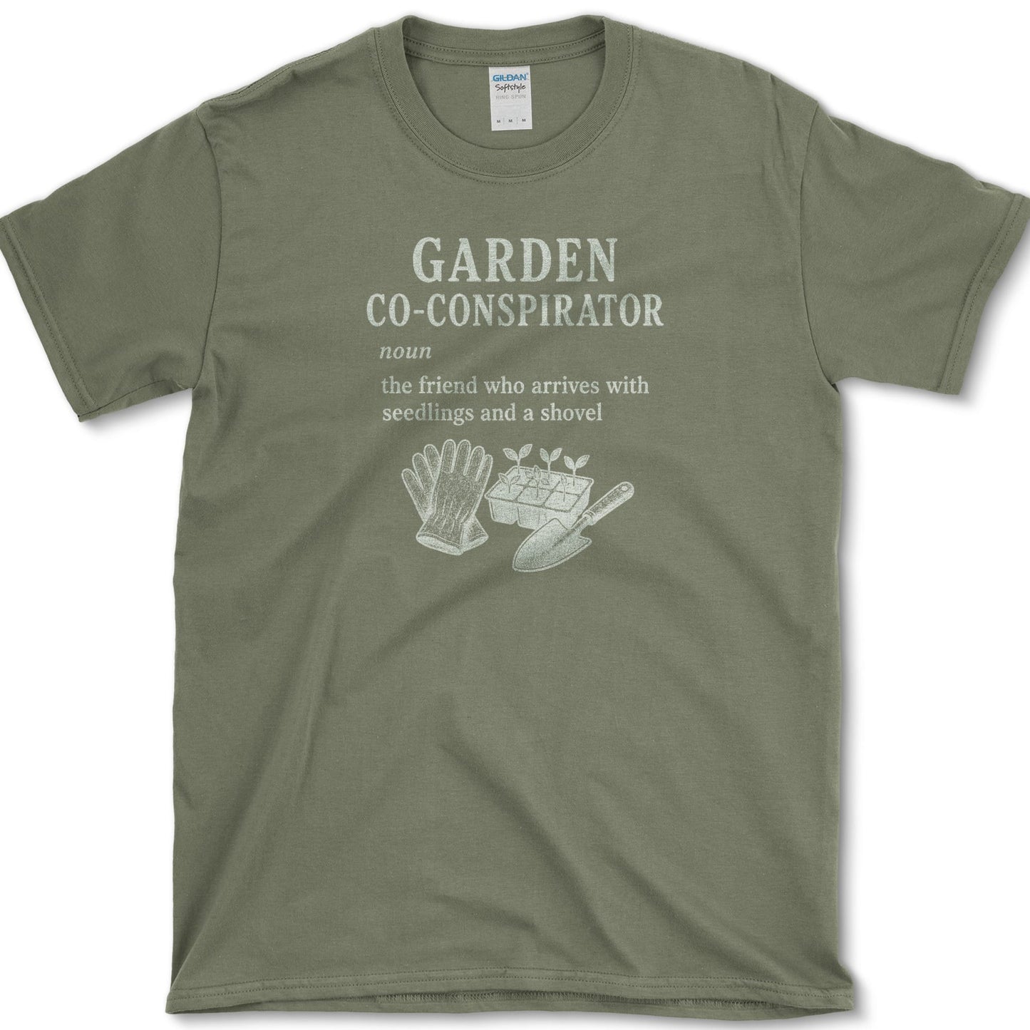 Garden Co-Conspirator T-Shirt S / Military Green Essential Tees