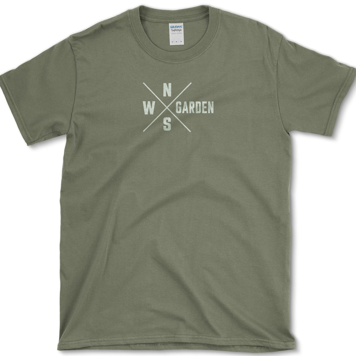 Garden Compass T-Shirt Military Green / S Essential Tees