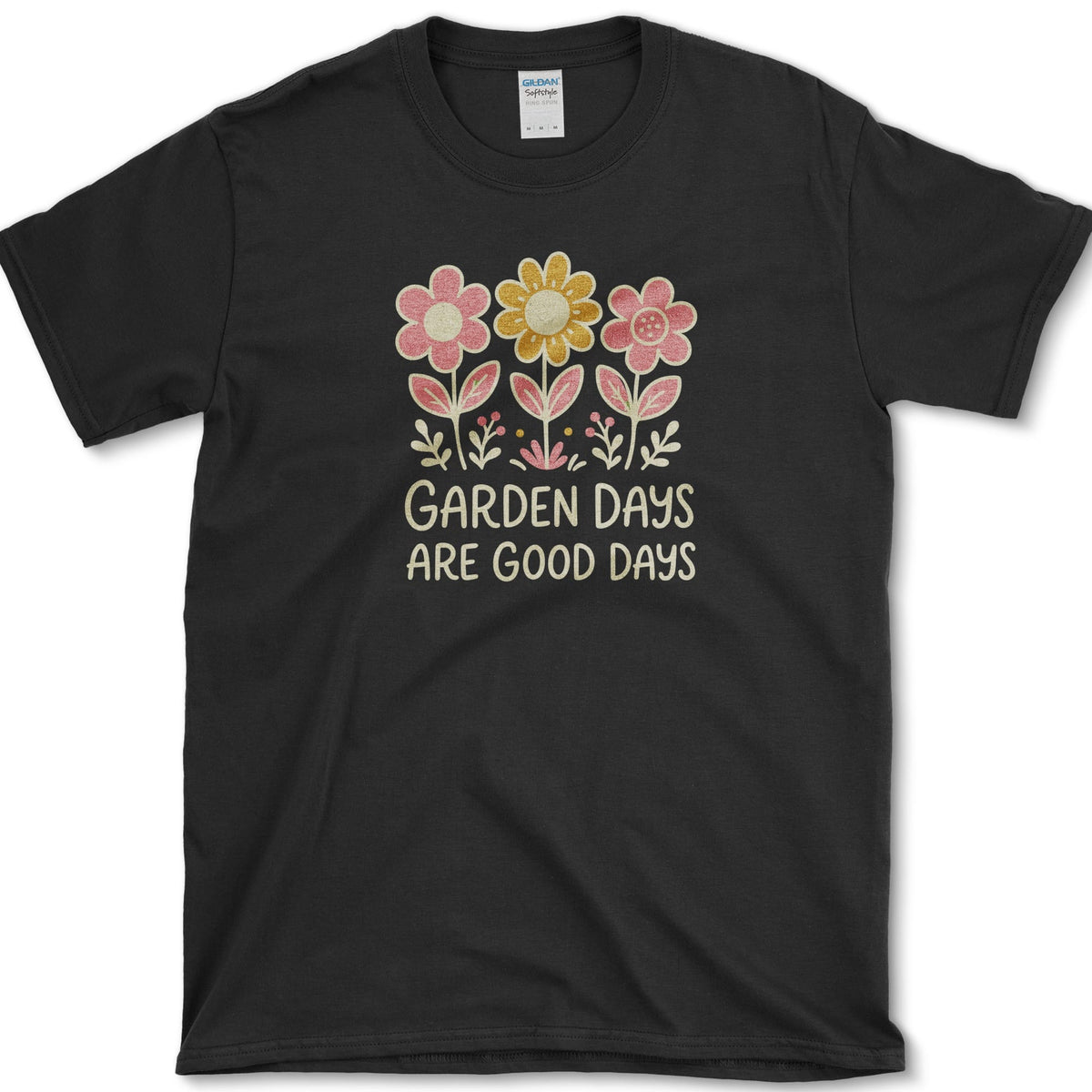 Garden Days Are Good Days T-Shirt S / Black Essential Tees