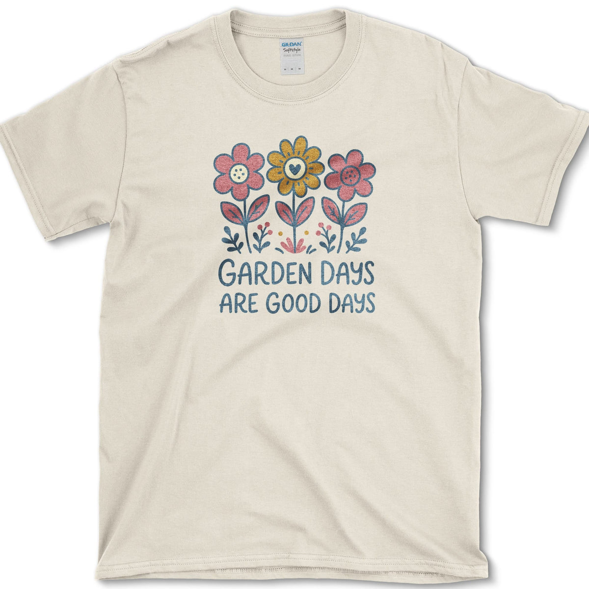 Garden Days Are Good Days T-Shirt S / Natural Essential Tees