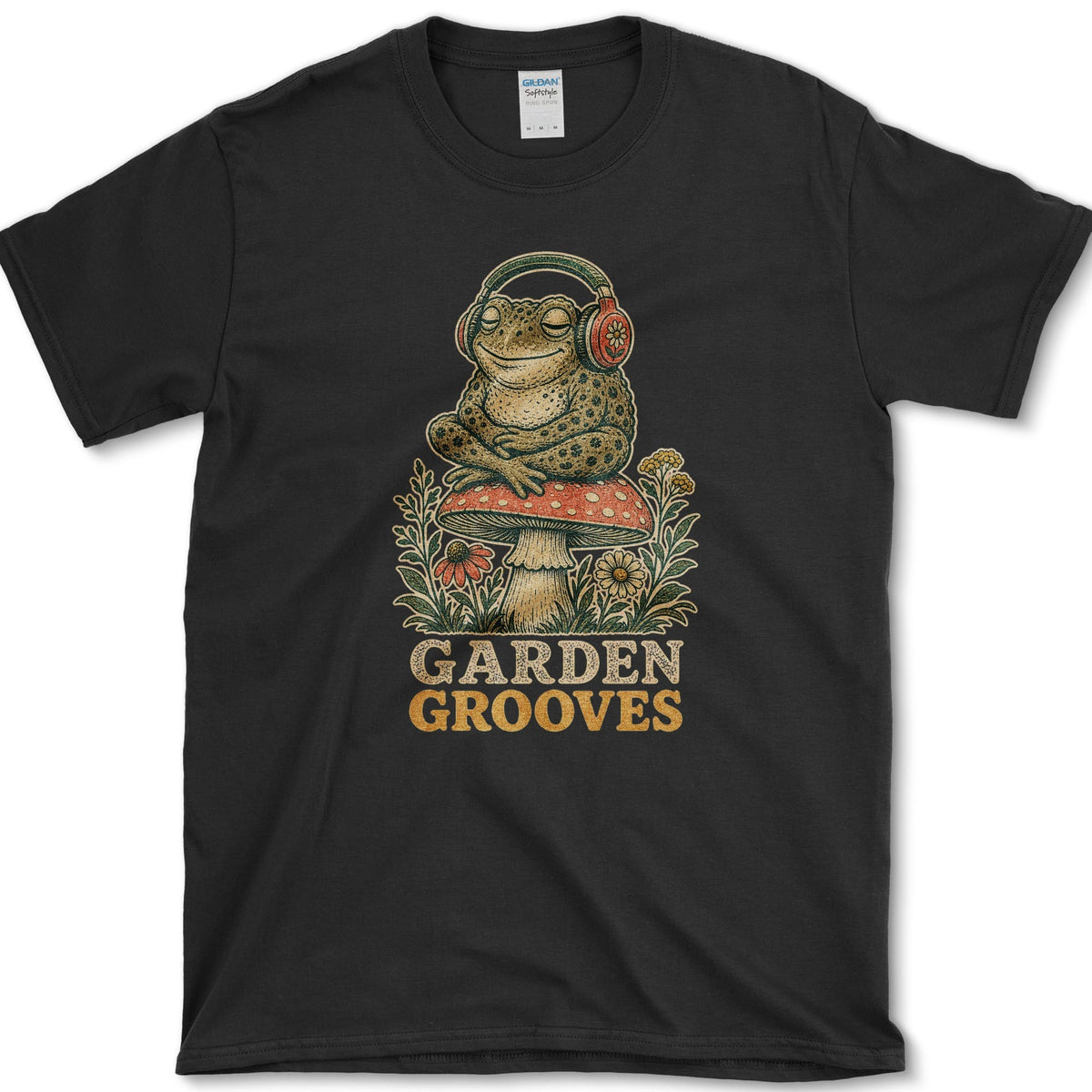Garden Grooves T-Shirt S / Black Essential Tees