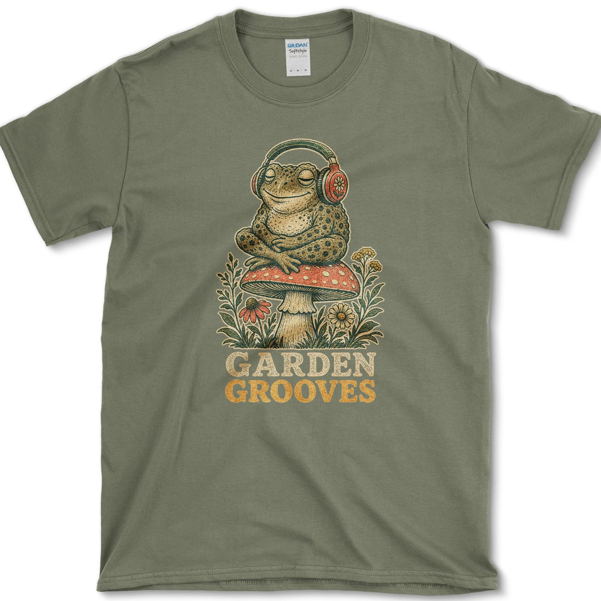 Garden Grooves T-Shirt S / Military Green Essential Tees