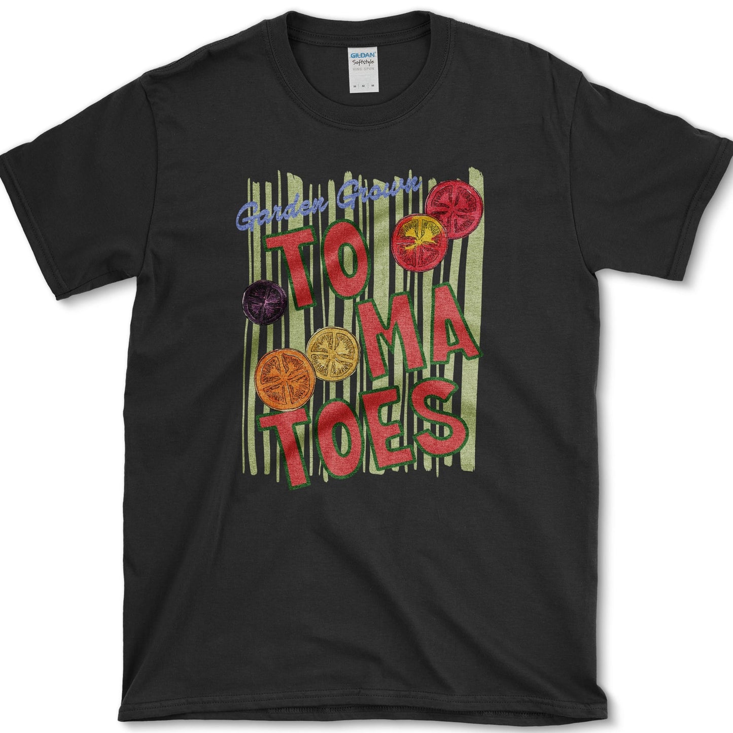 Garden Grown Tomatoes T-Shirt S / Black Essential Tees