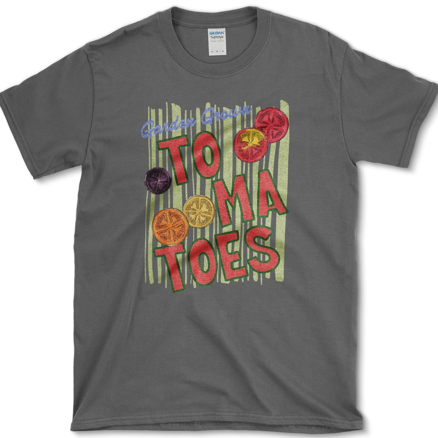 Garden Grown Tomatoes T-Shirt S / Dark Heather Essential Tees