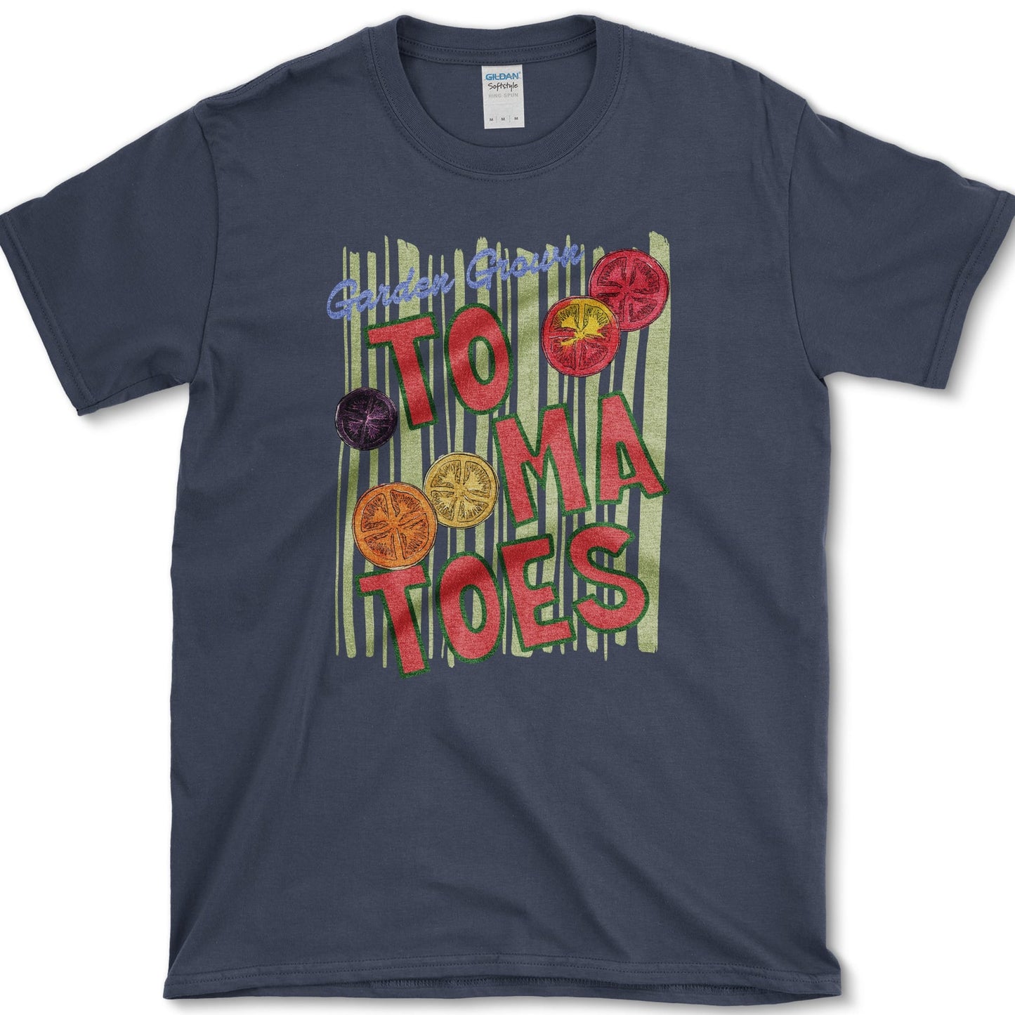 Garden Grown Tomatoes T-Shirt S / Navy Essential Tees
