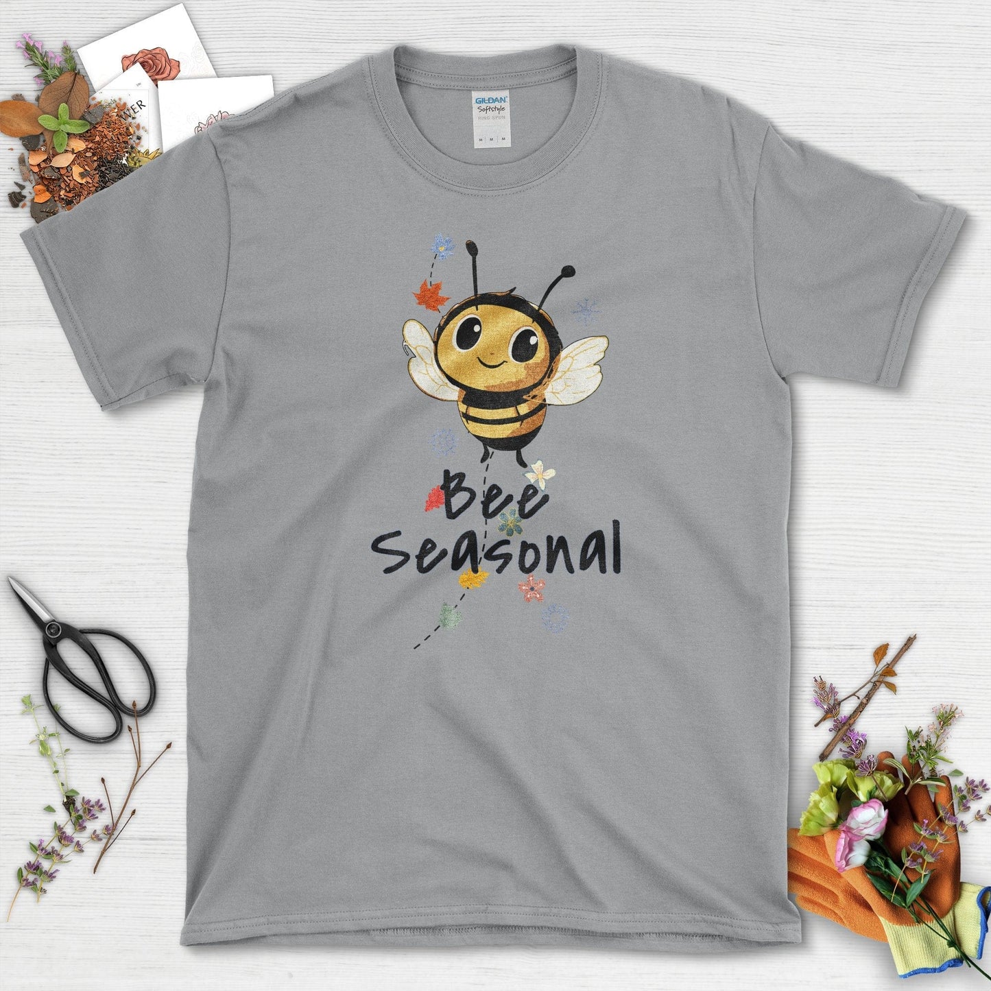 Garden-Inspired Bee Seasonal T-Shirt Sport Grey / S T-Shirt