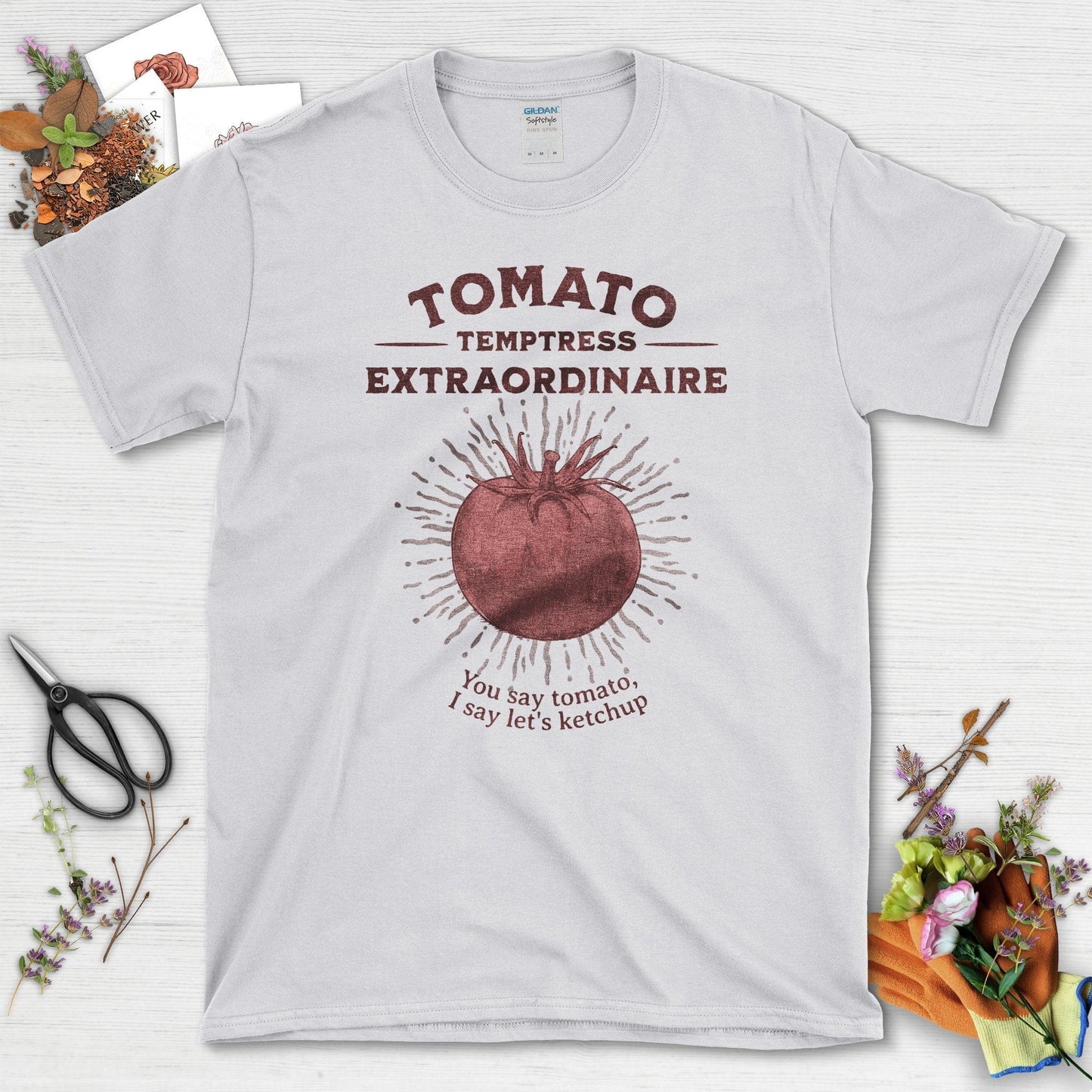 Garden-Inspired Tomato Temptress Extraordinary T-Shirts Sport Grey / S T-Shirt