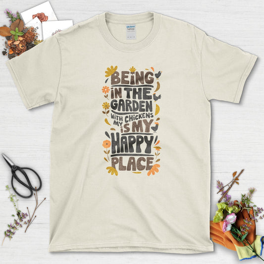 Garden Is My Happy Place T-Shirt Natural / S T-Shirt