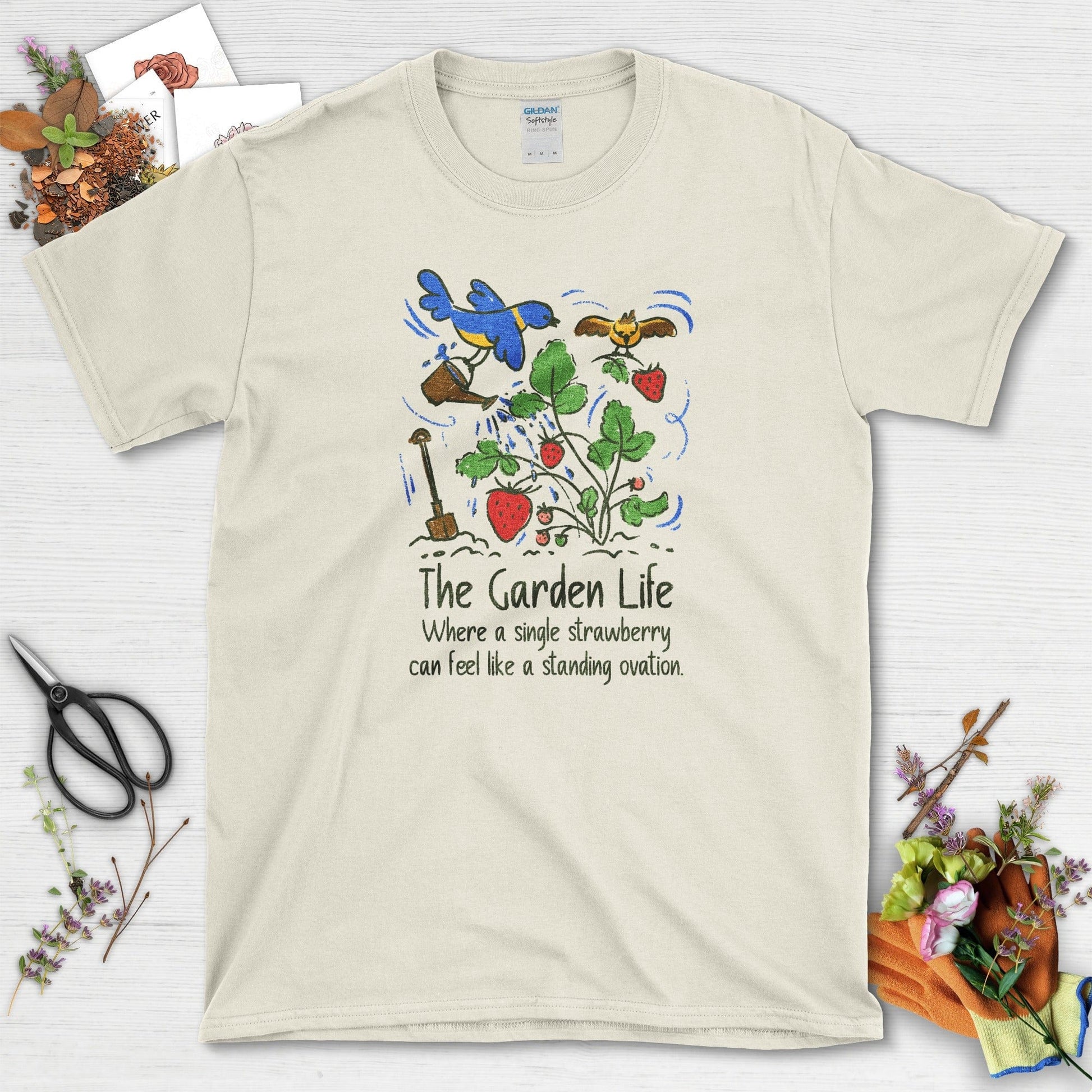 Garden Life Strawberry T-Shirt Natural / S T-Shirt