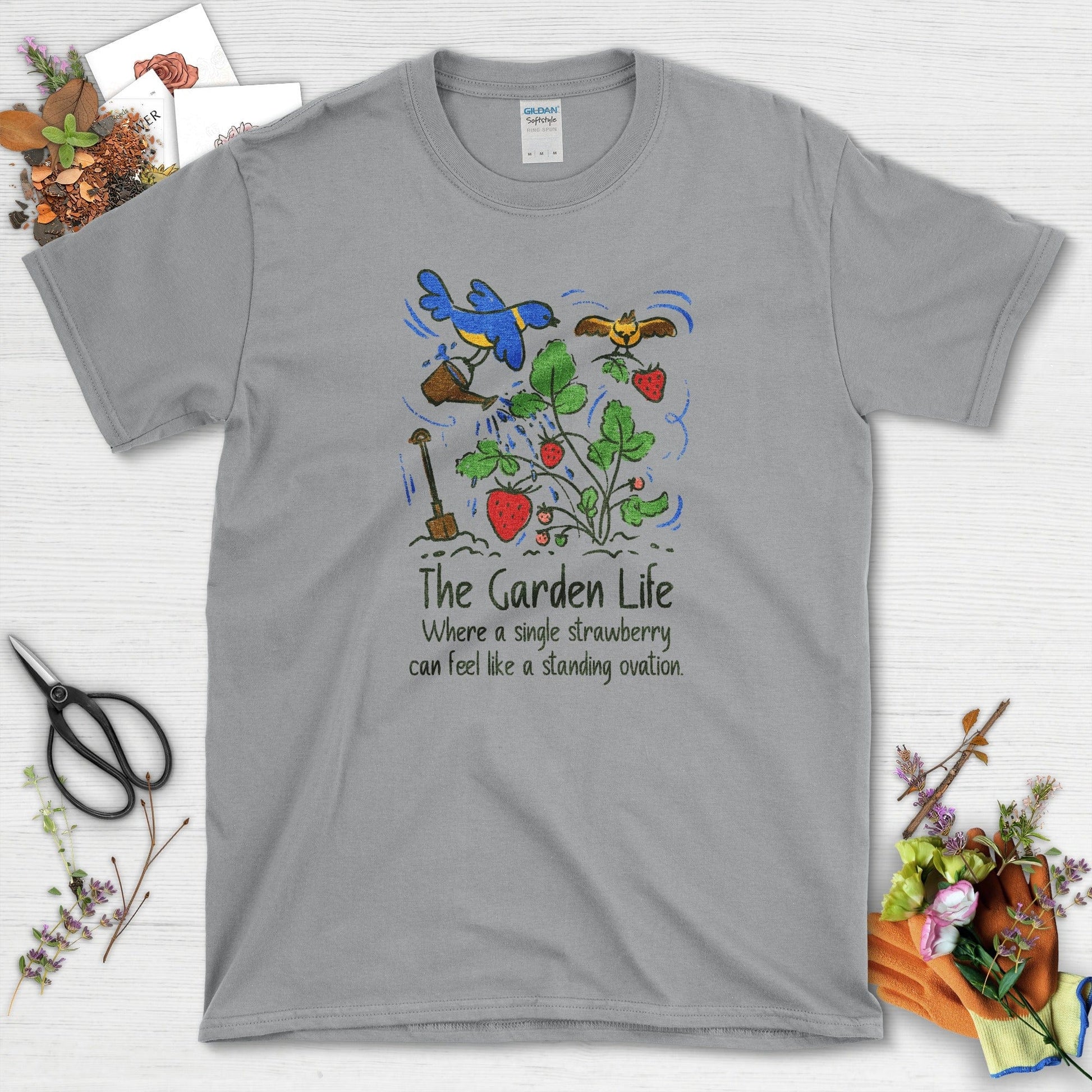 Garden Life Strawberry T-Shirt Sport Grey / S T-Shirt