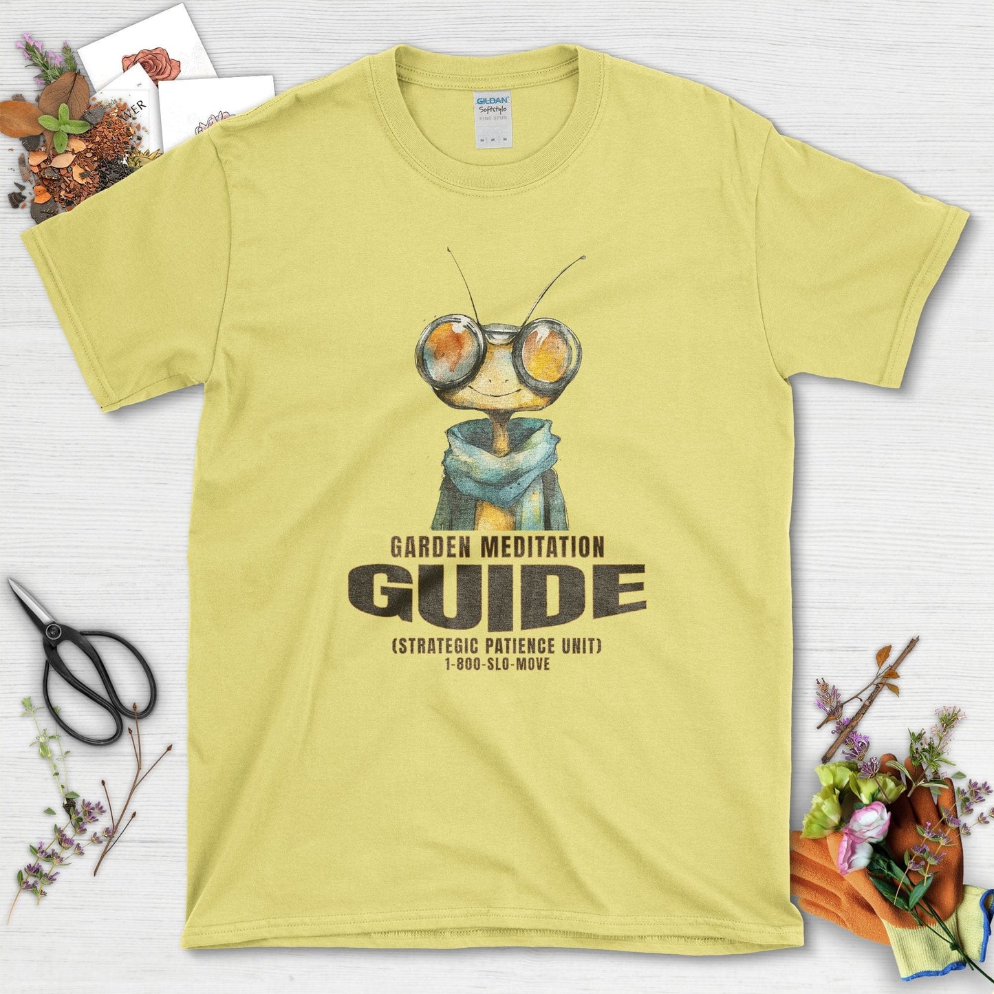 Garden Meditation Guide T-Shirt Cornsilk / S T-Shirt