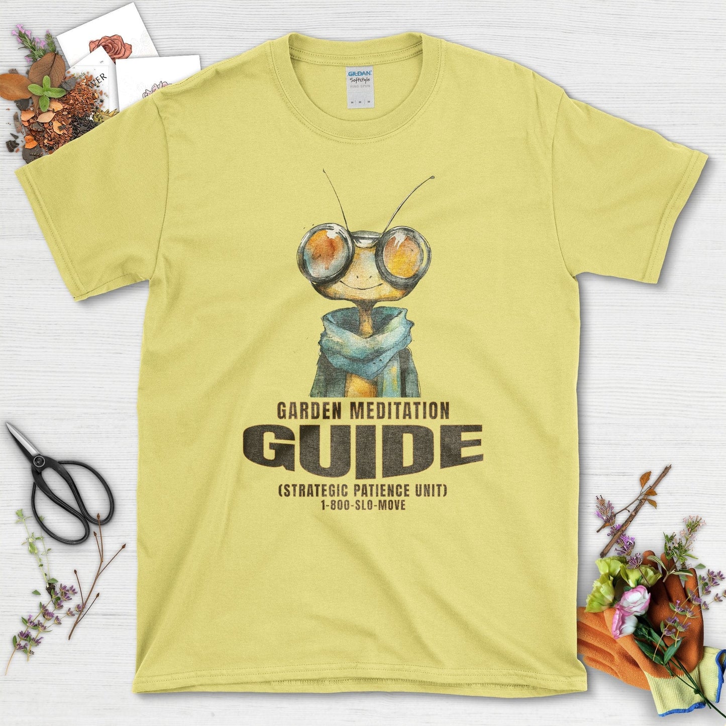 Garden Meditation Guide T-Shirt Cornsilk / S T-Shirt