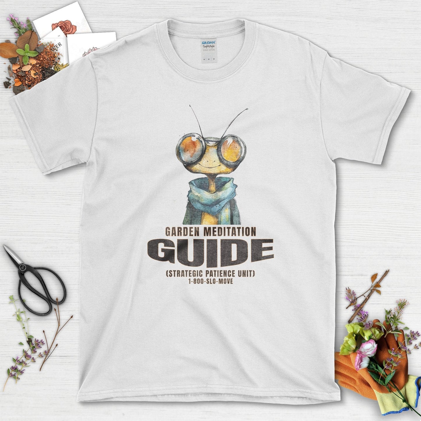 Garden Meditation Guide T-Shirt White / S T-Shirt