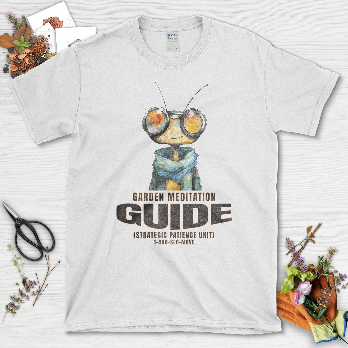 Garden Meditation Guide T-Shirt White / S T-Shirt