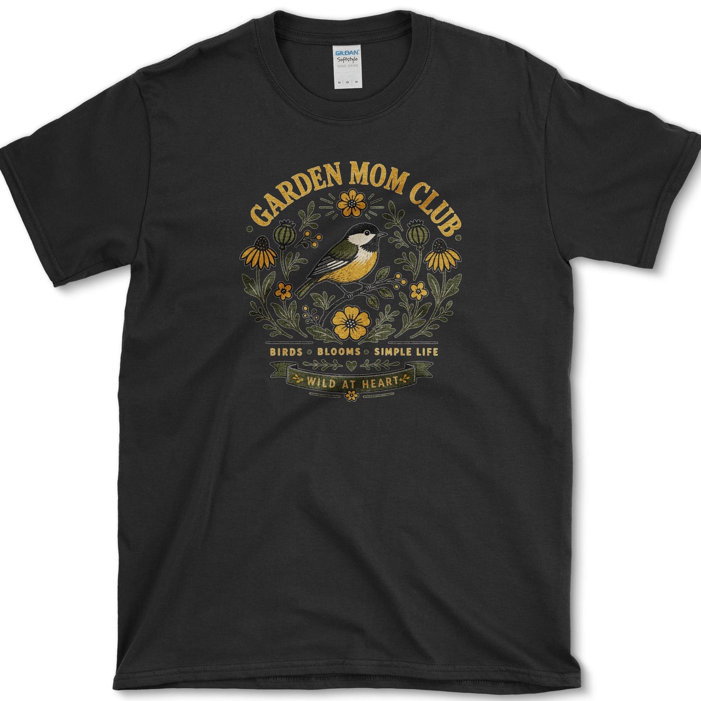 Garden Mom Club T-Shirt Black / S Essential Tees
