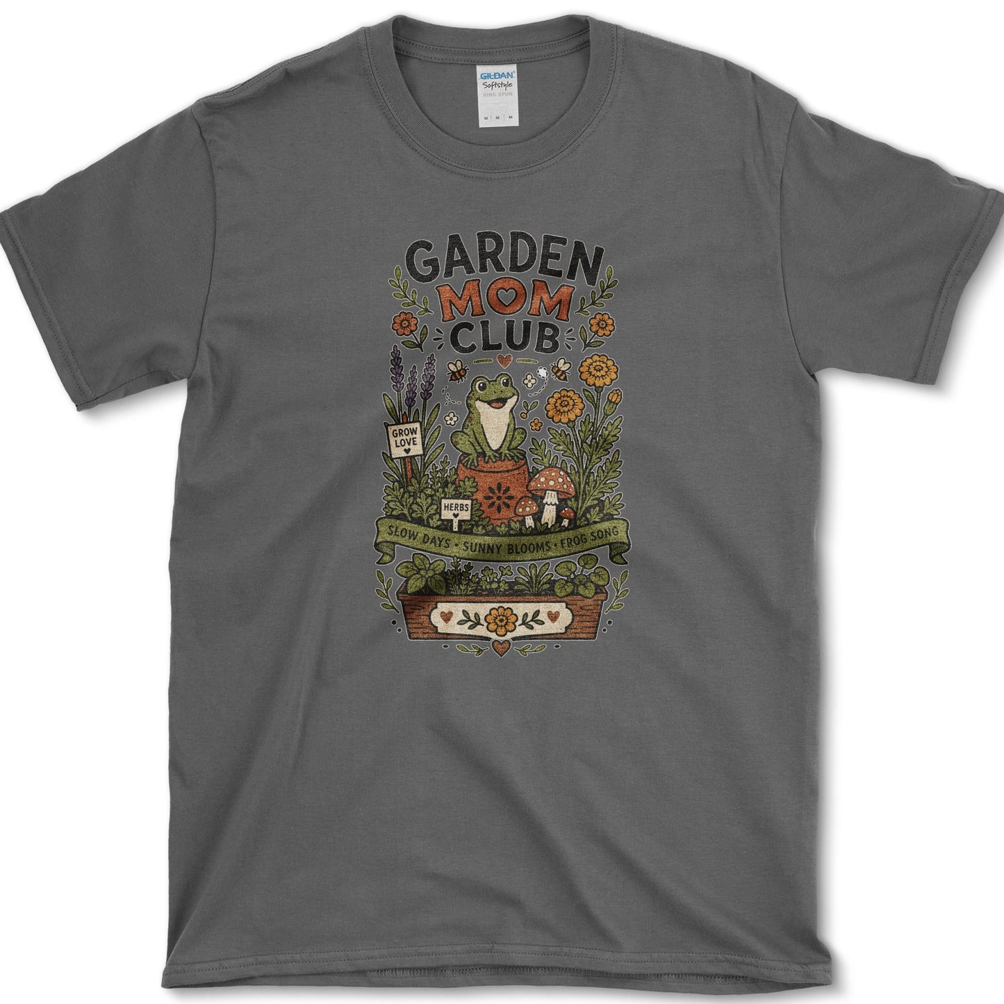 Garden Mom Club T-Shirt Dark Heather / S Essential Tees