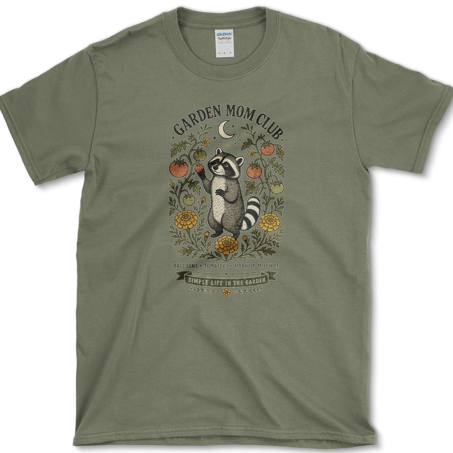 Garden Mom Club T-Shirt Military Green / S Essential Tees