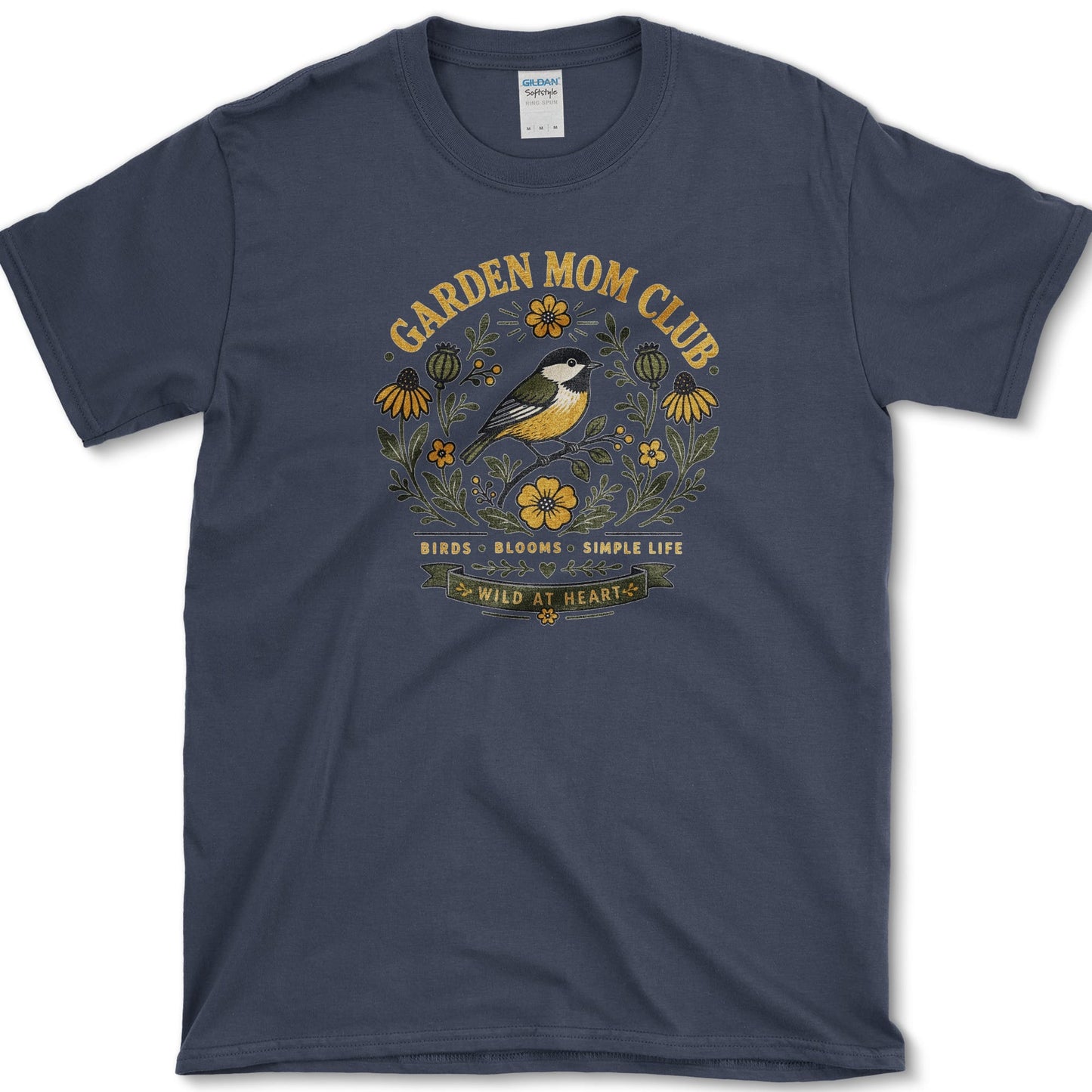 Garden Mom Club T-Shirt Navy / S Essential Tees