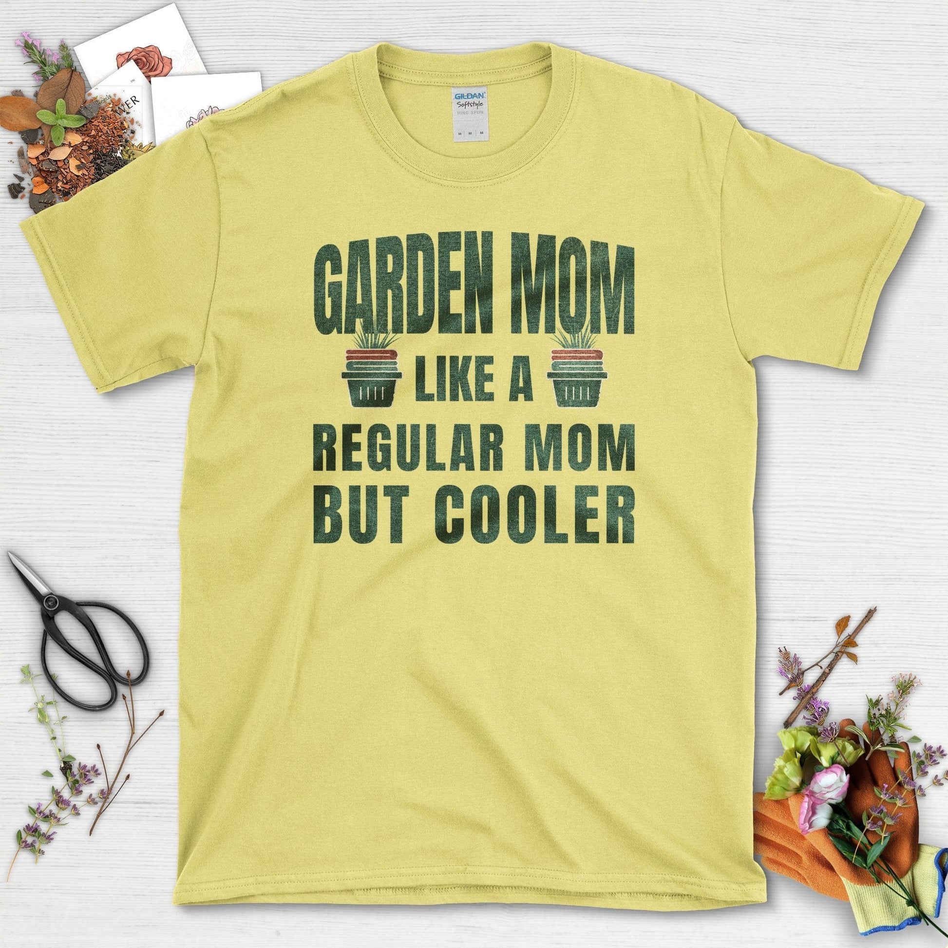 Garden Mom Cooler T-Shirt Cornsilk / S / T-Shirts Physical Item