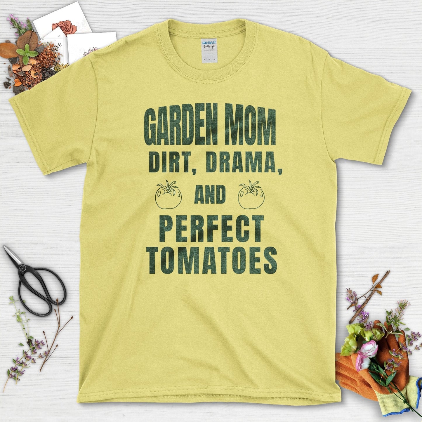 Garden Mom Perfect Tomatoes T-Shirt Cornsilk / S / T-Shirts Physical Item