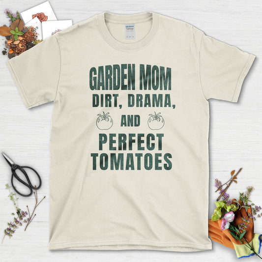 Garden Mom Perfect Tomatoes T-Shirt Natural / S / T-Shirts Physical Item