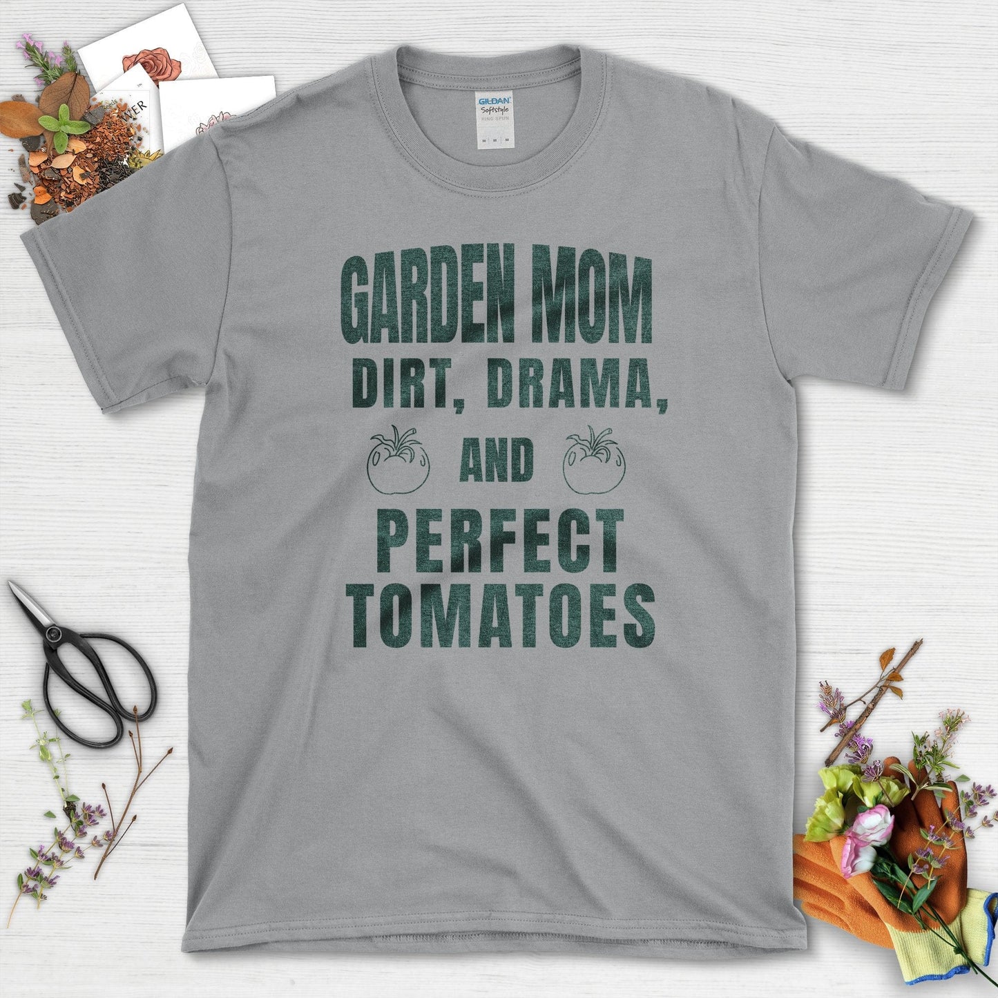 Garden Mom Perfect Tomatoes T-Shirt Sport Grey / S / T-Shirts Physical Item