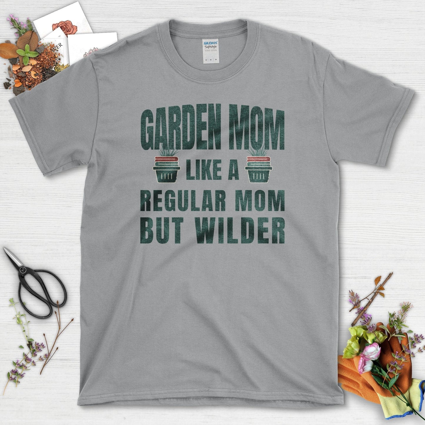 Garden Mom Wilder T-Shirt Sport Grey / S / T-Shirts Physical Item