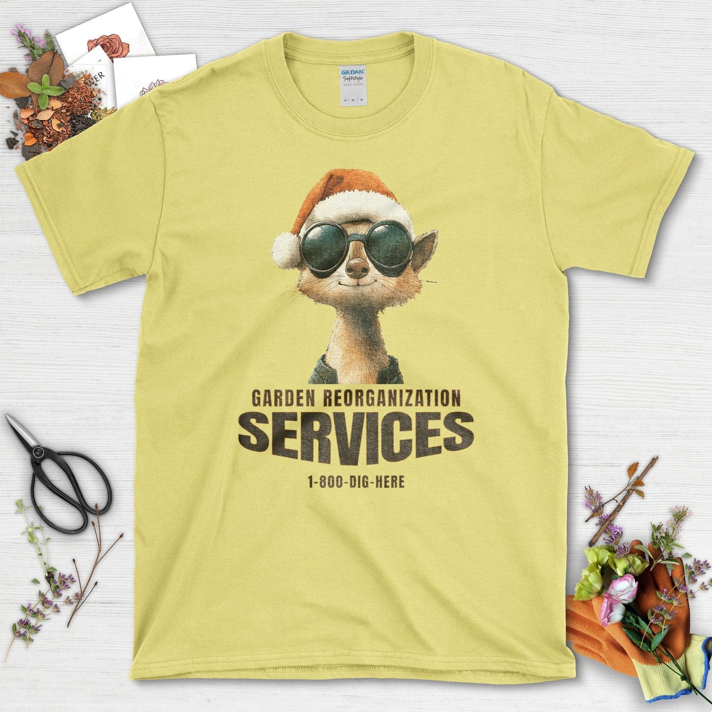 Garden Reorganization Services T-Shirt Cornsilk / S T-Shirt