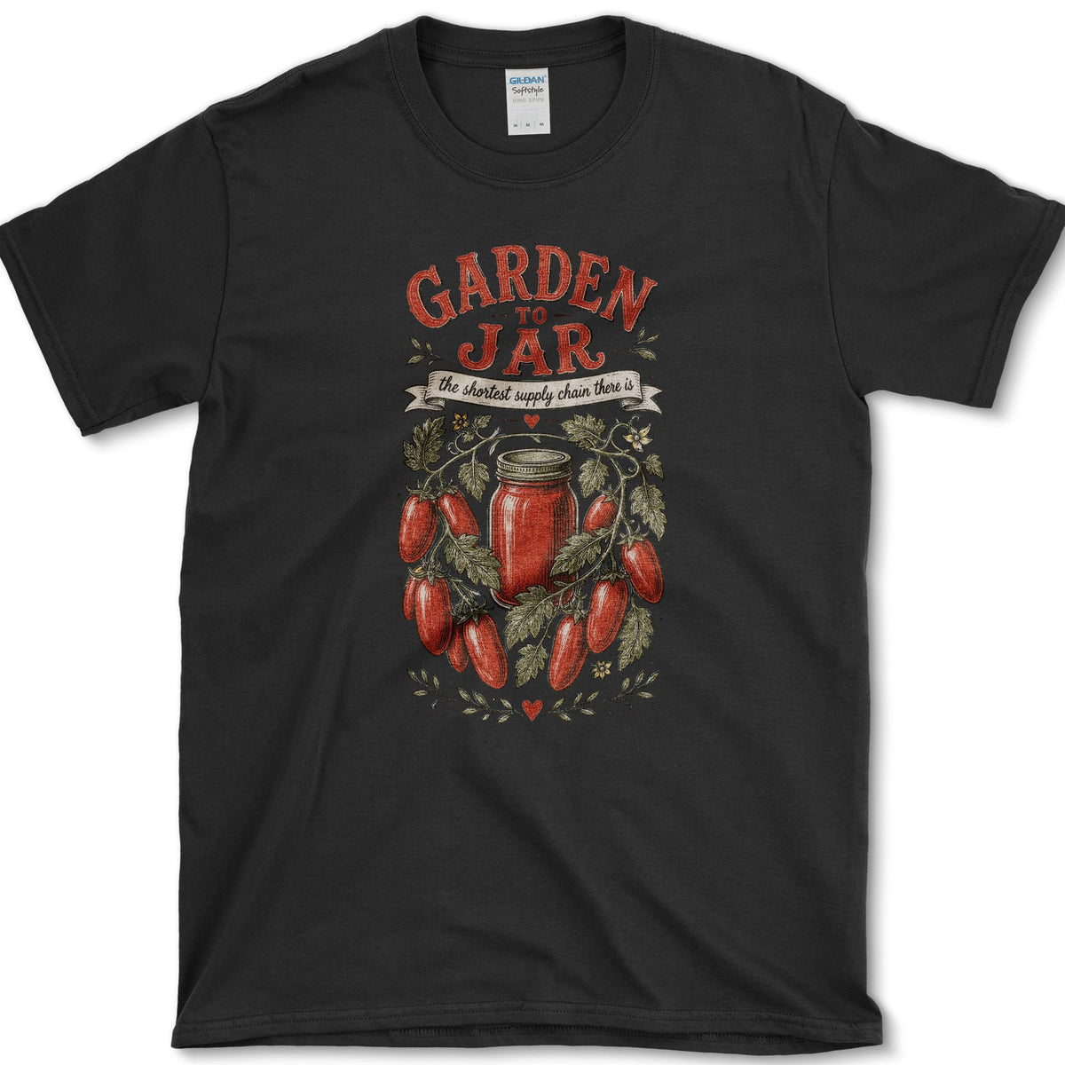 Garden To Jar T-Shirt S / Black Essential Tees