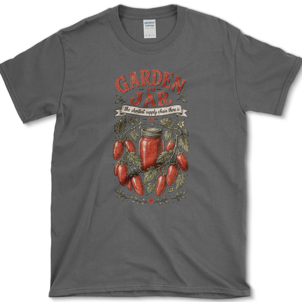 Garden To Jar T-Shirt S / Dark Heather Essential Tees