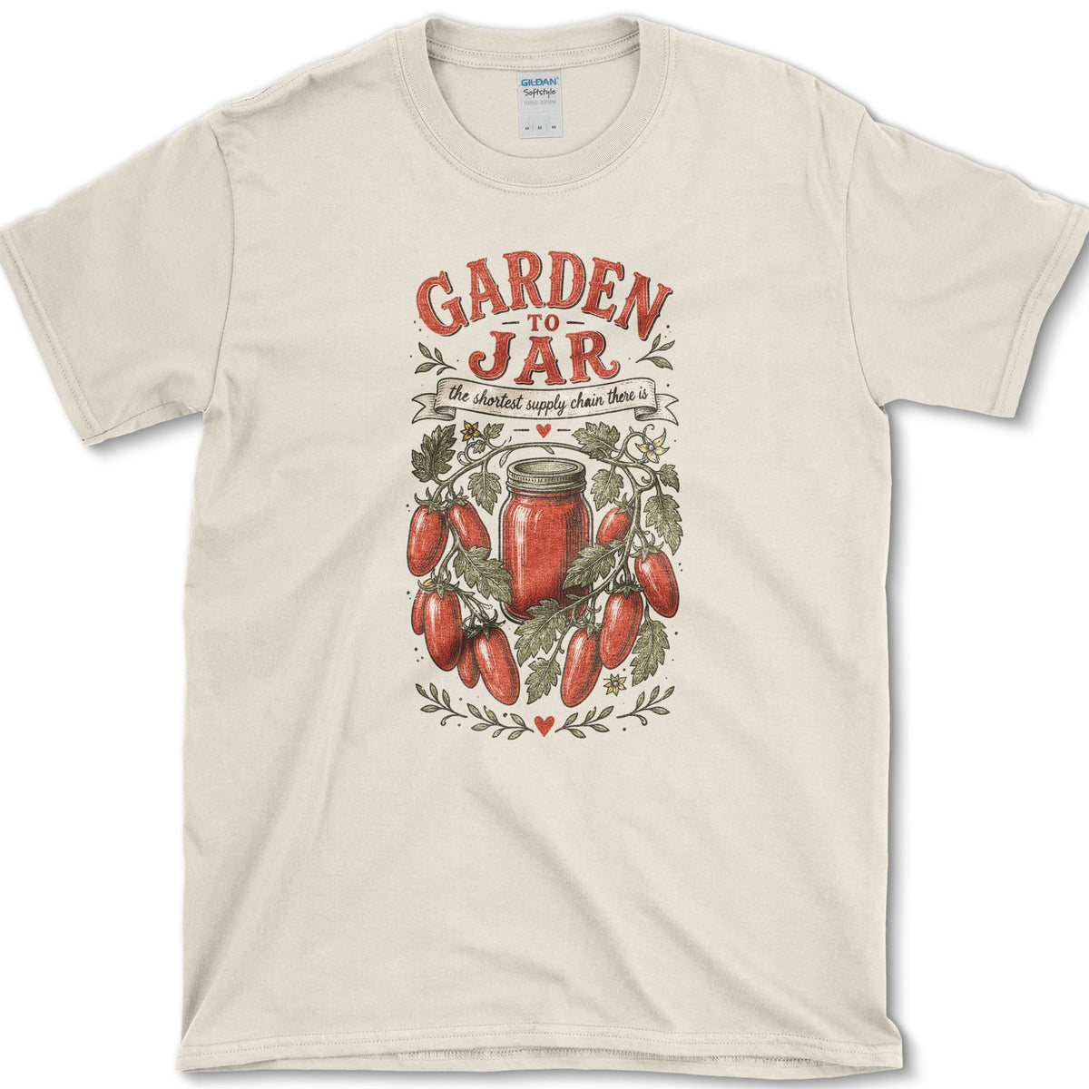Garden To Jar T-Shirt S / Natural Essential Tees