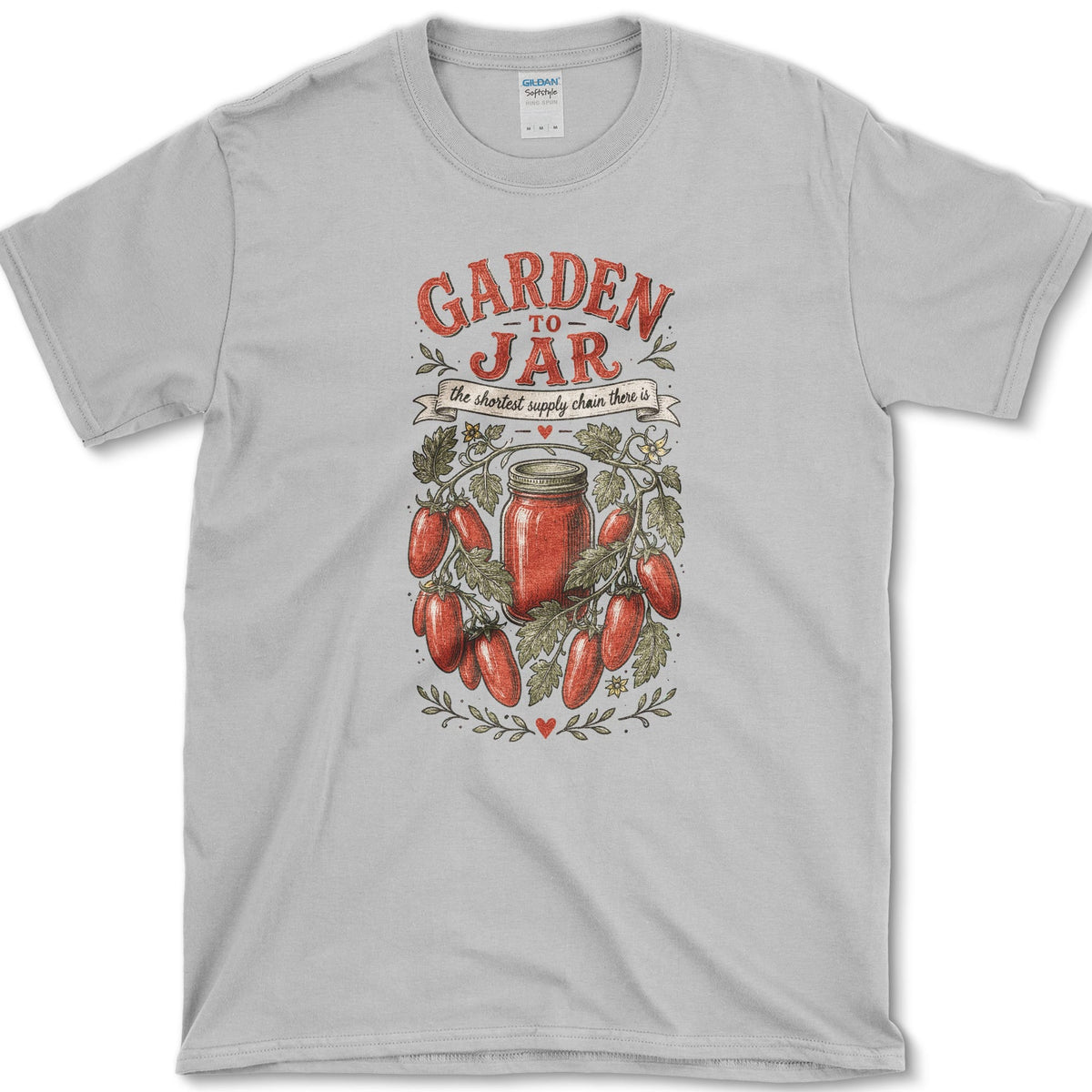 Garden To Jar T-Shirt S / Sport Grey Essential Tees
