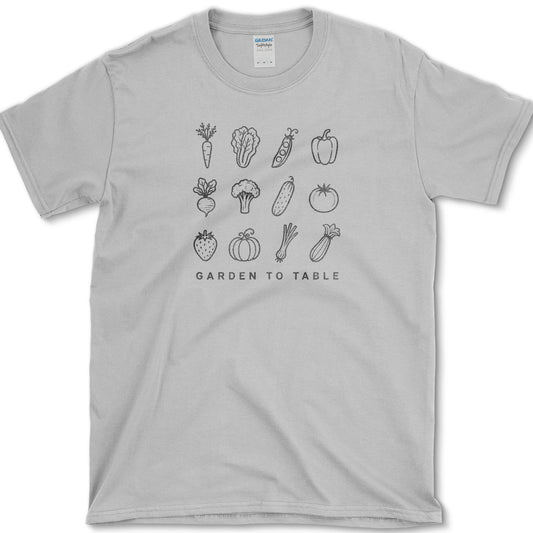 Garden to Table T-Shirt S / Sport Grey Essential Tees