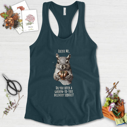 Garden to Tree Delivery Racerback Racerback / XS / Midnight Navy Physical Item