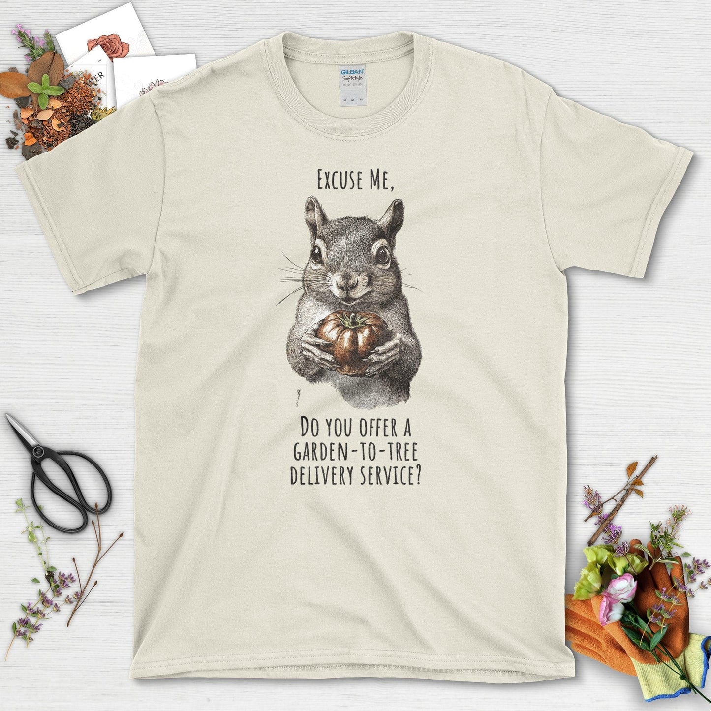 Garden to Tree Delivery T-Shirt Natural / S T-Shirt