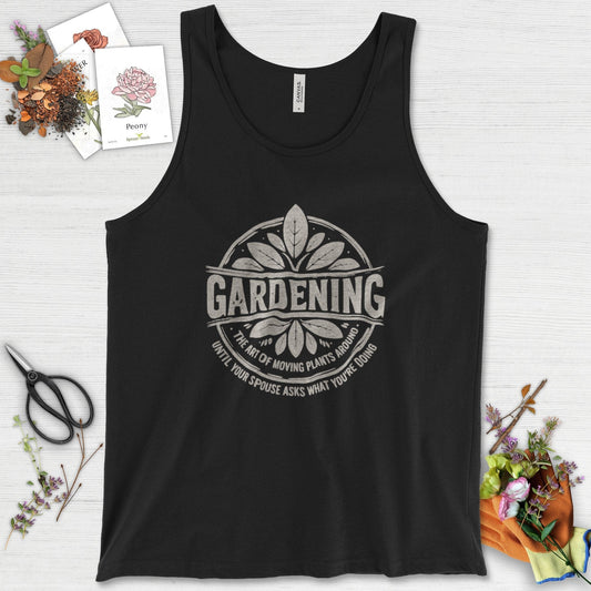 Gardening Art of Moving Plants Tank Top Black / XS Physical Item