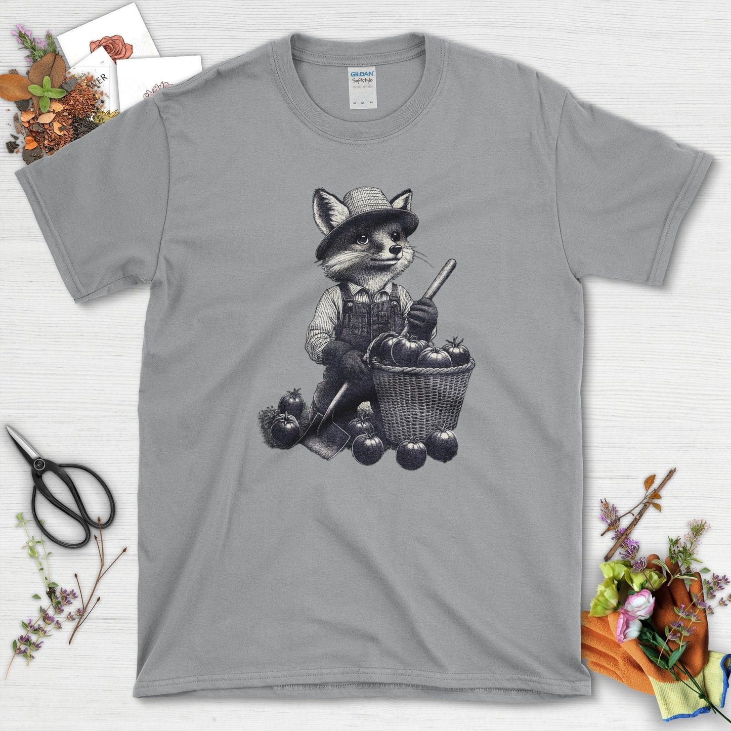 Gardening Fox Harvest T-Shirt Sport Grey / S T-Shirt