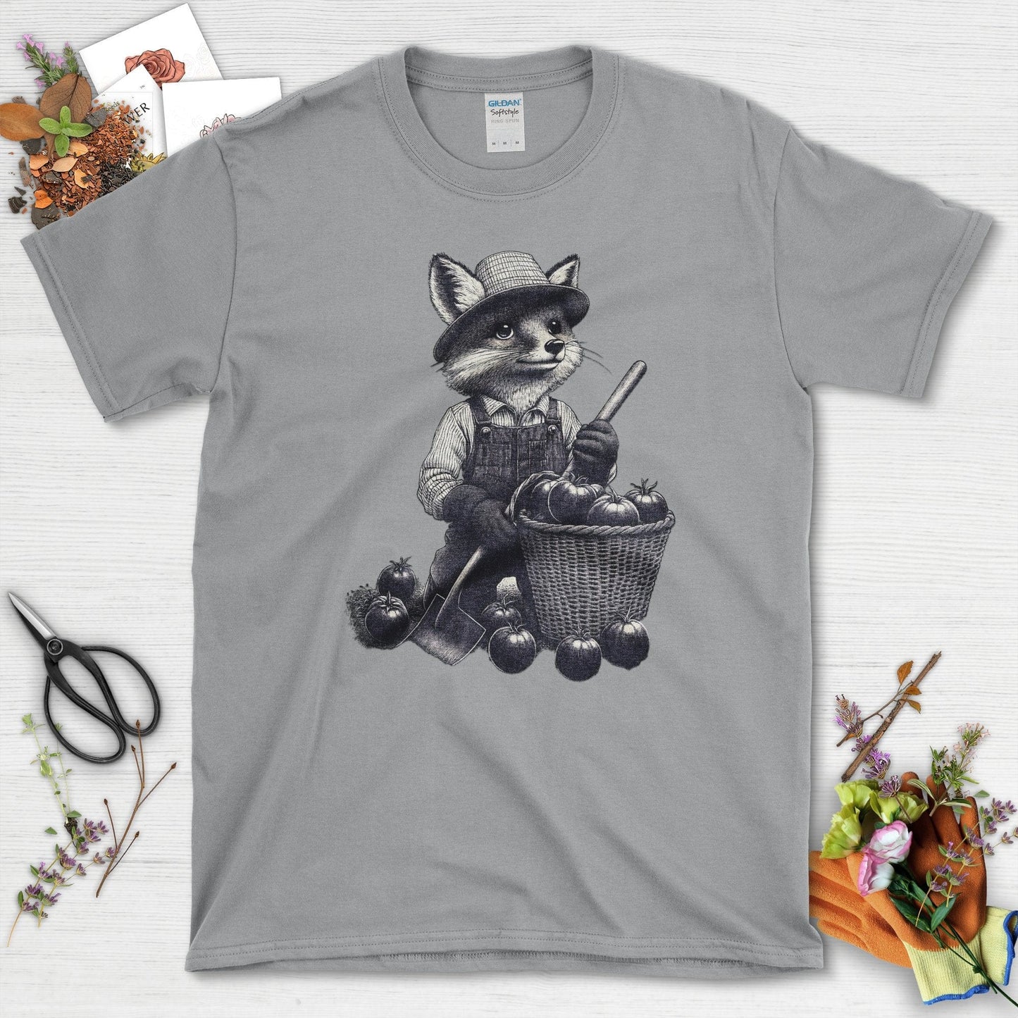 Gardening Fox Harvest T-Shirt Sport Grey / S T-Shirt