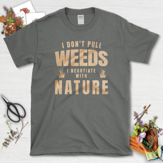 Gardening Weeds Negotiation T-Shirt Charcoal / S T-Shirt