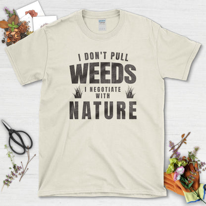 Gardening Weeds Negotiation T-Shirt Natural / S T-Shirt