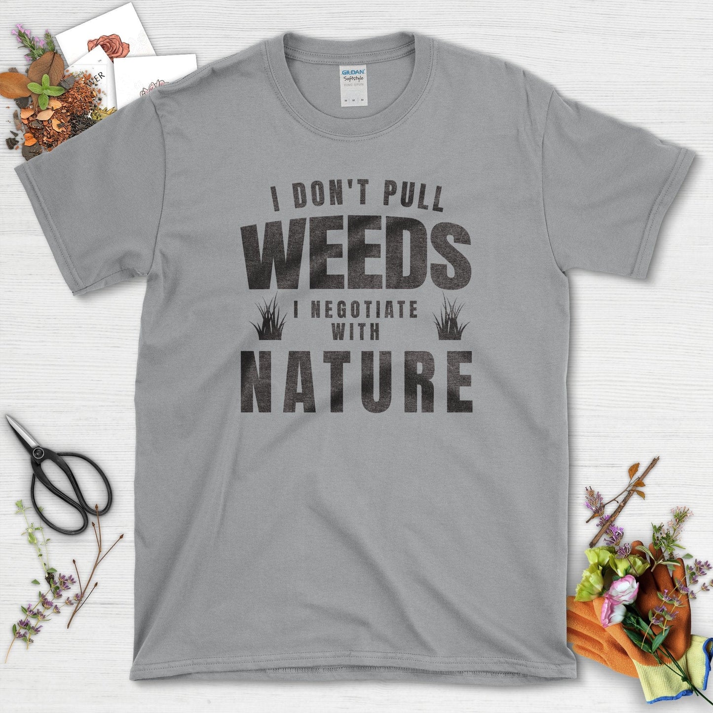 Gardening Weeds Negotiation T-Shirt Sport Grey / S T-Shirt