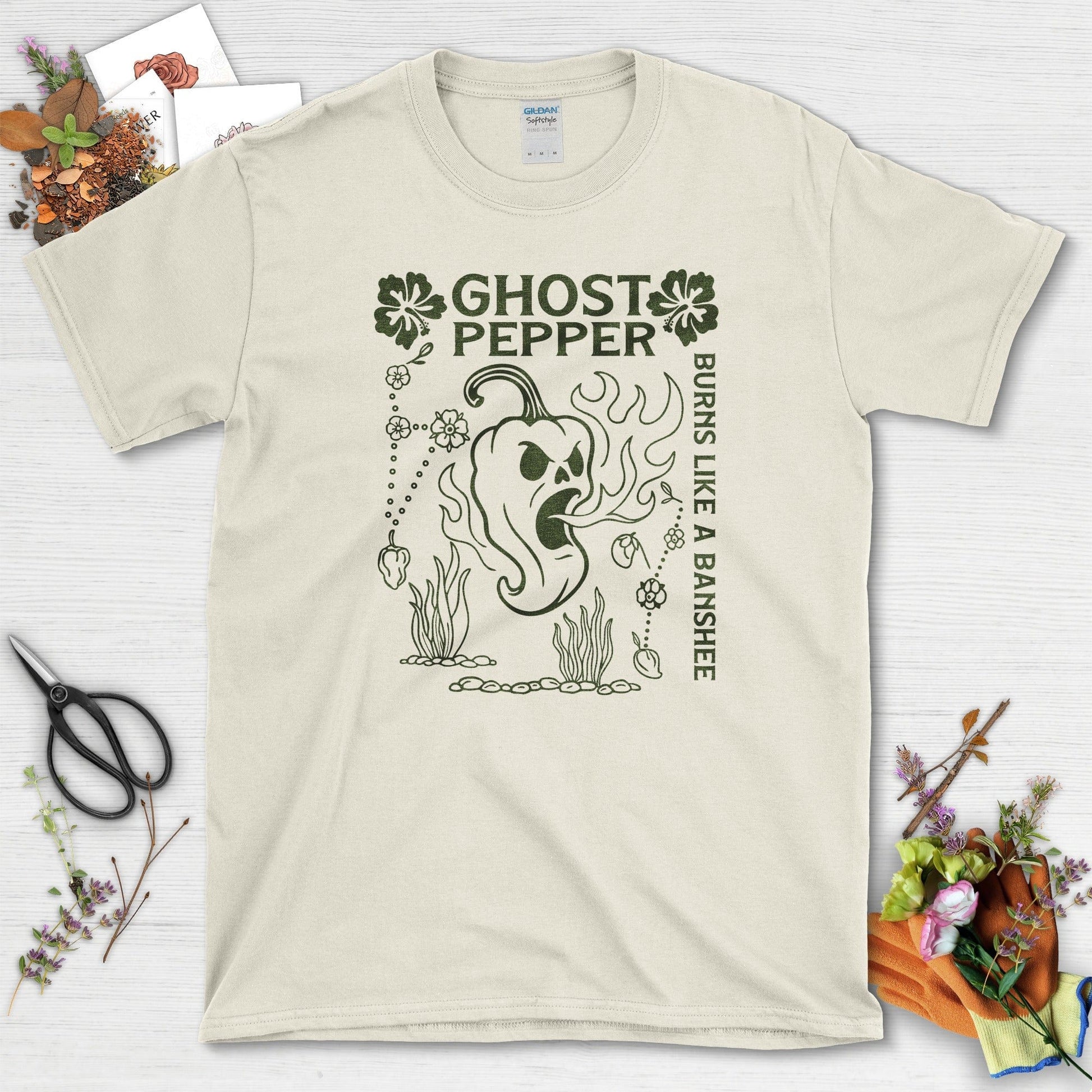 Ghost Pepper Burns Like Banshee T-Shirt Natural / M Physical Item
