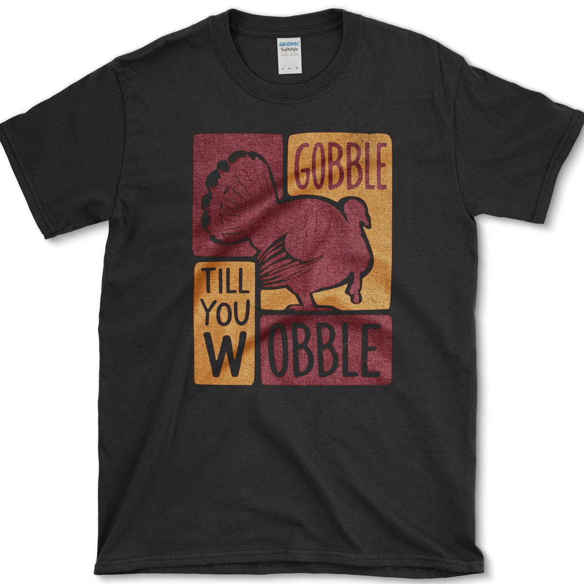 Gobble Till You Wobble T-Shirt Black / S Essential Tees